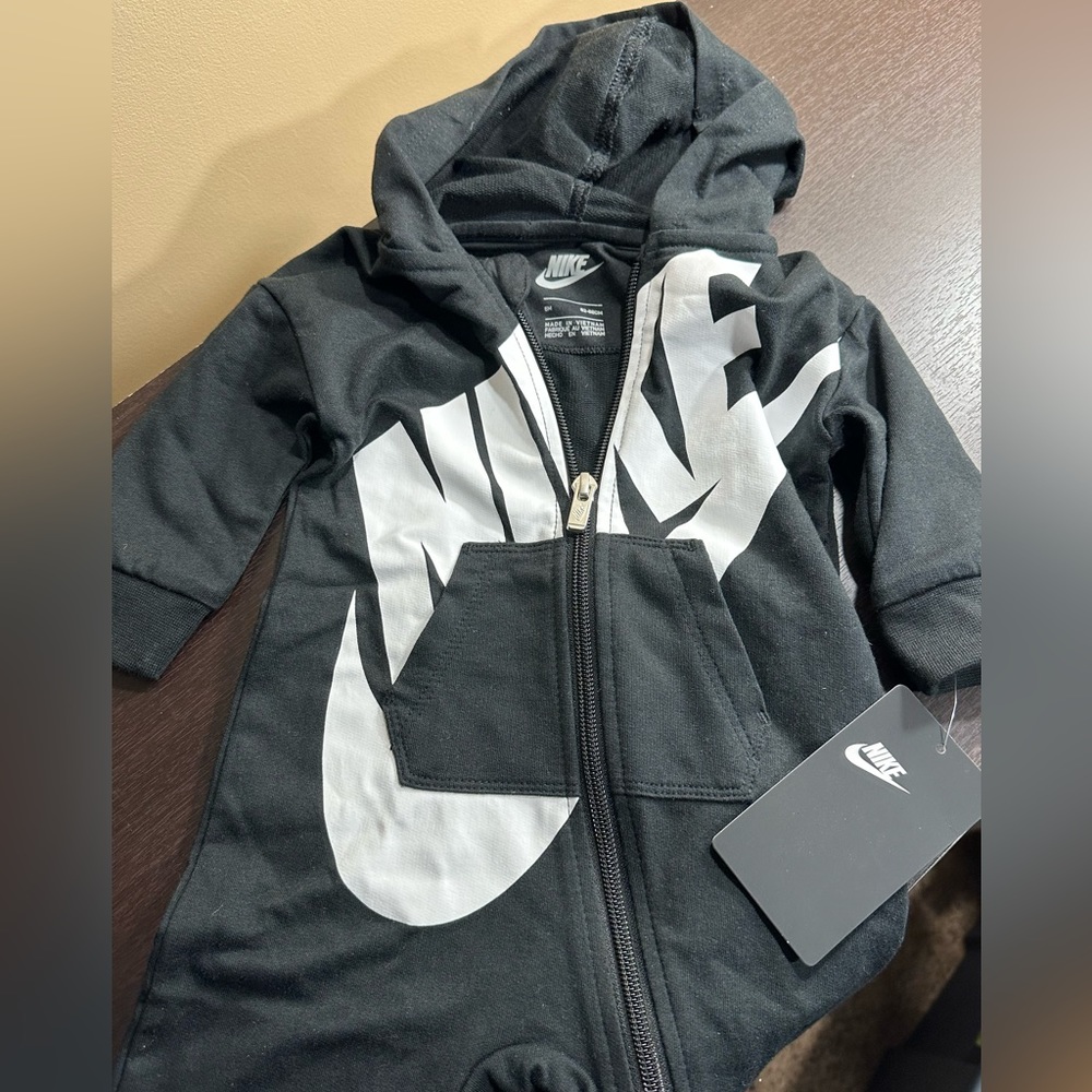 Nike Black Hooded 6M Onesie